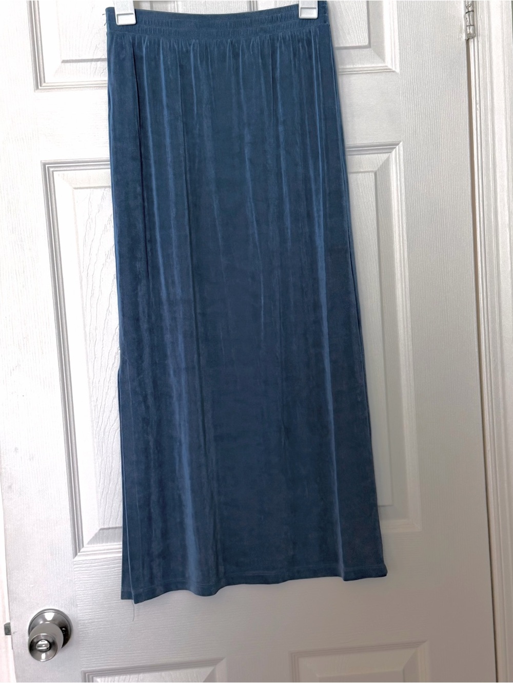 Weekenders - Women’s Blue Slinky Maxi Skirt